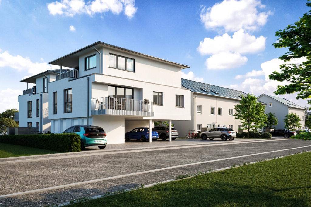 Mehrfamilienhäuser Straßenansicht