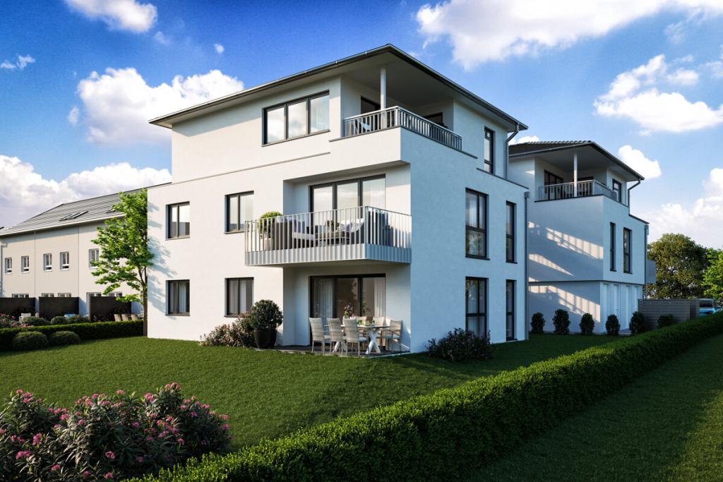 Mehrfamilienhäuser Gartenansicht