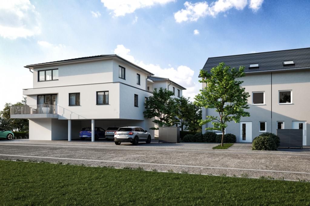 Mehrfamilienhäuser Straßenansicht