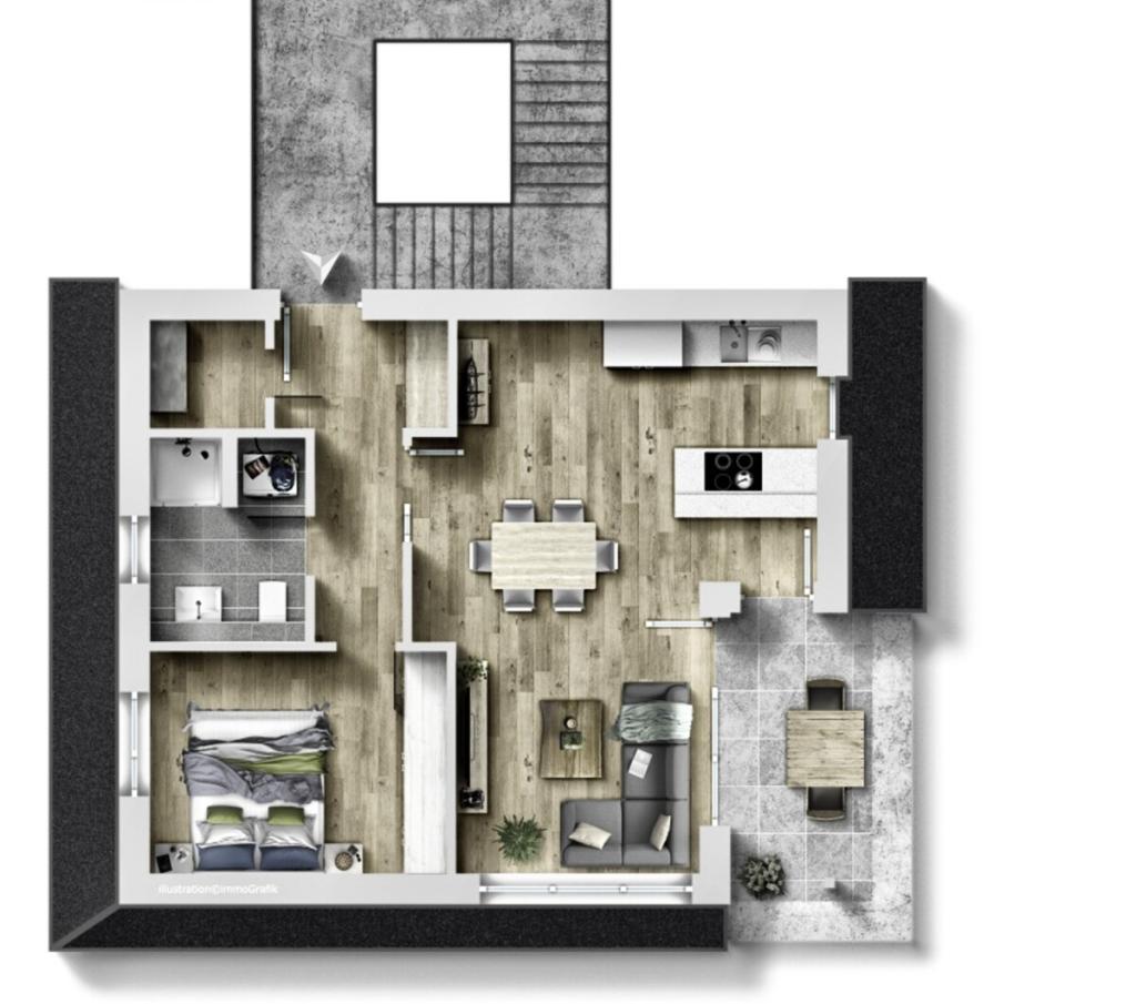 Grundriss DG - Wohnung 5 - Haus 8