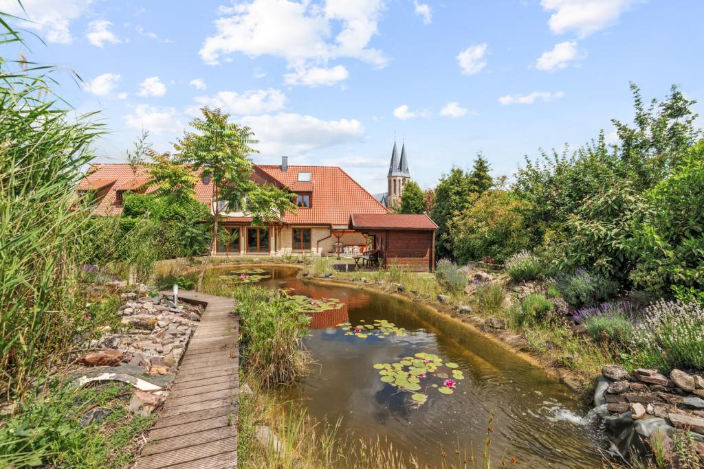 Garten mit Schwimmteich