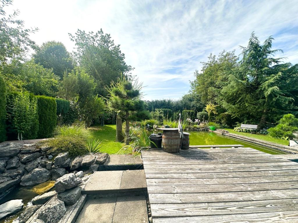 Holzdeck Teich / Pool