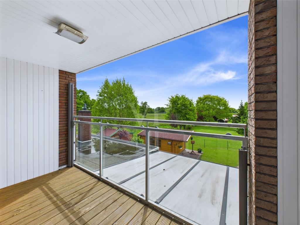 Blick vom Balkon