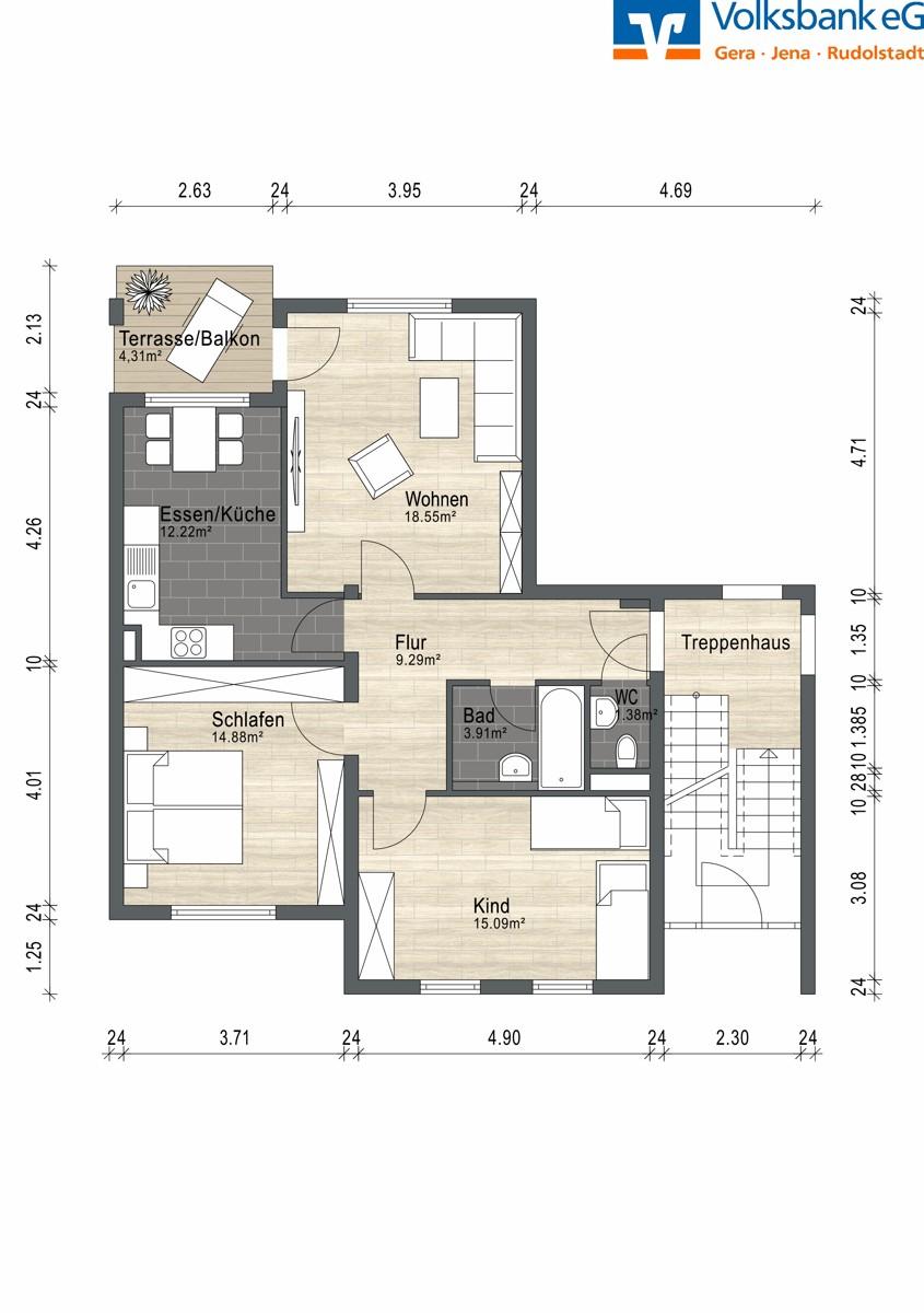 Wohnung 1 EG links