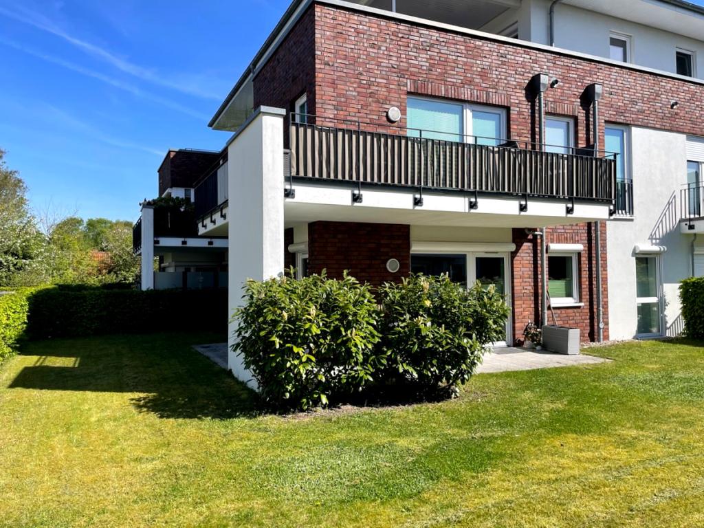 Wohnungsansicht im Erdgeschoss mit einem Garten- und Terrassenanteil
