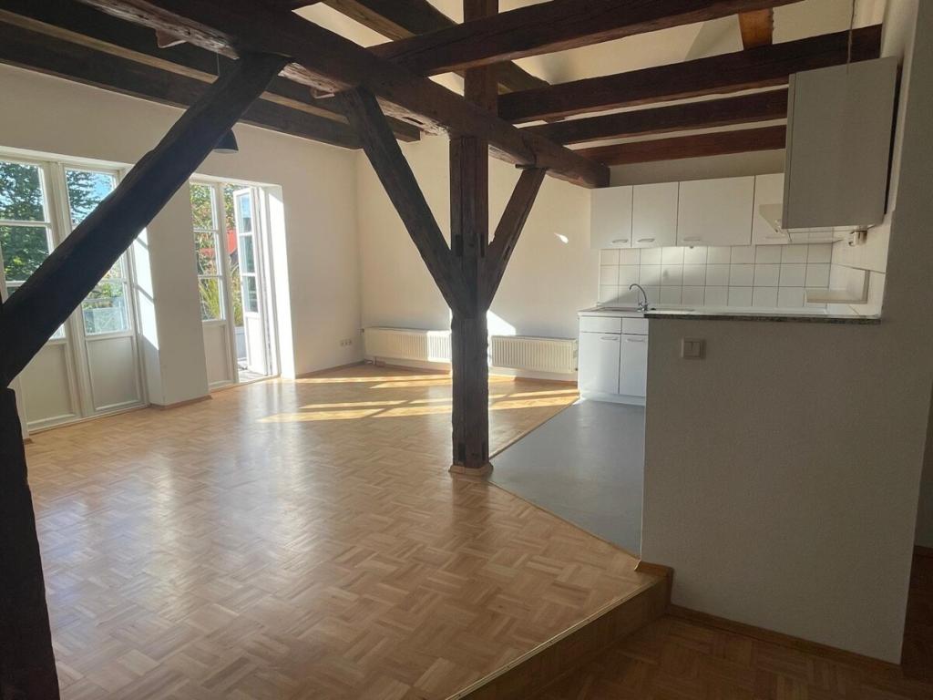Zur Miete: Offene, helle Dachgeschosswohnung mit großem Sonnenbalkon - Foto 1