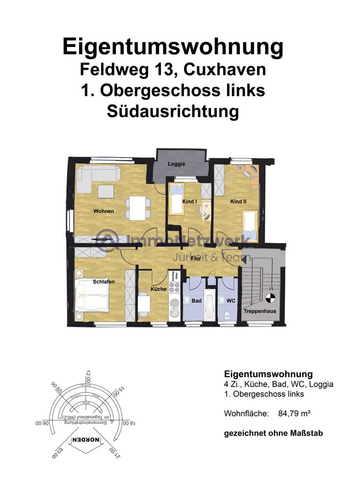 Grundriss der Wohnung