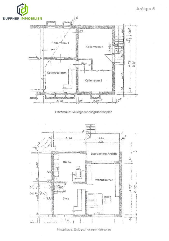 SE 2 Hinterhaus - 1 Keller und EG