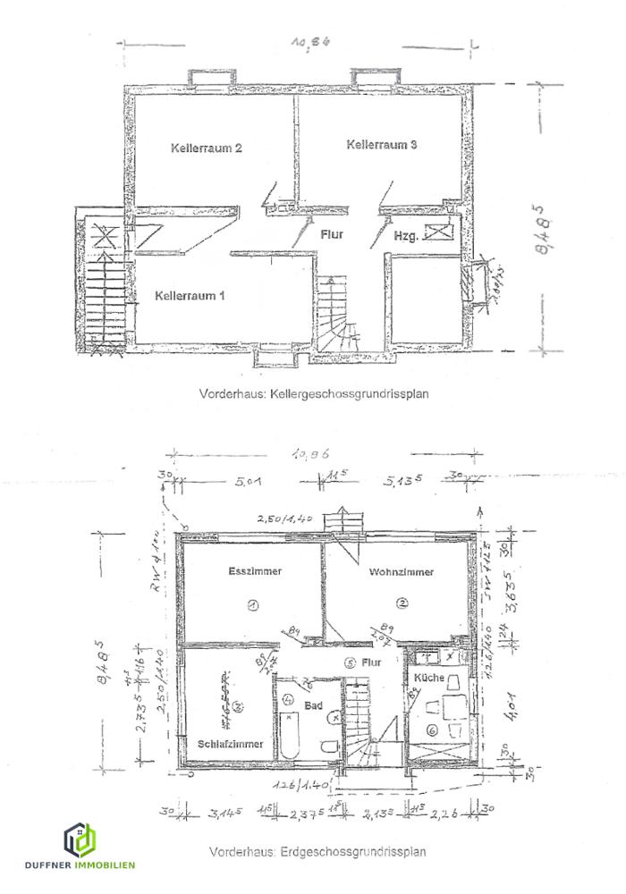 SE 1 Vorderhaus - 1 Keller und EG