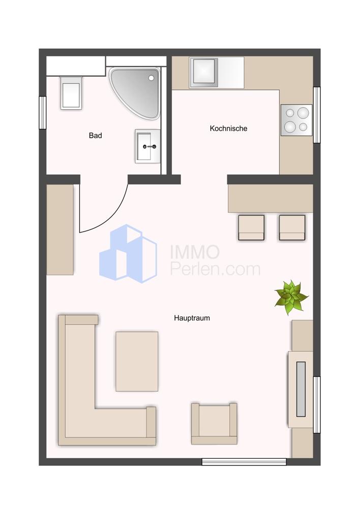 Grundriss Schlafbodenhaus