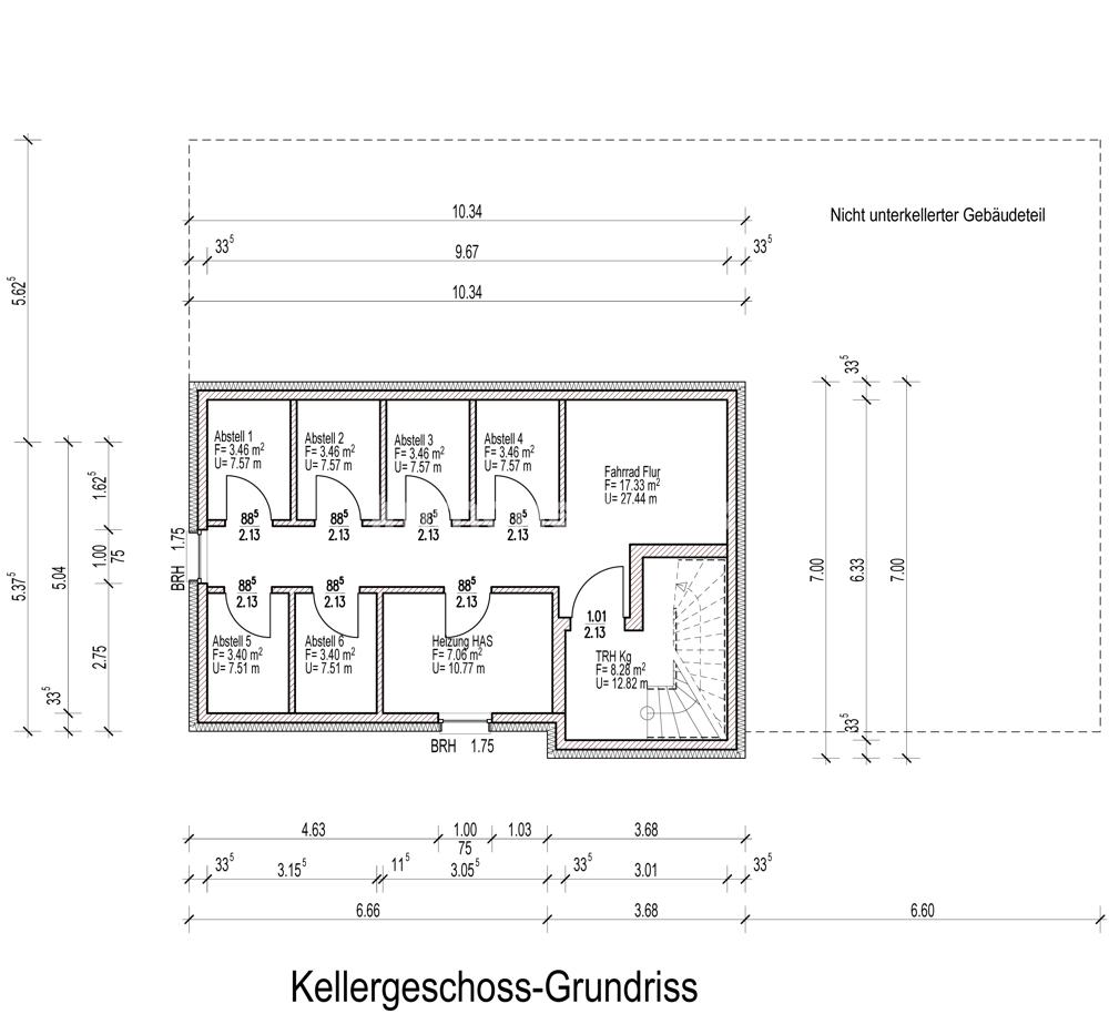 Keller-Grundriss