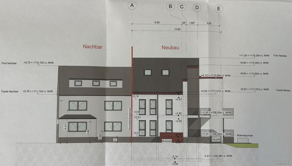 Projektierung - Ansicht West