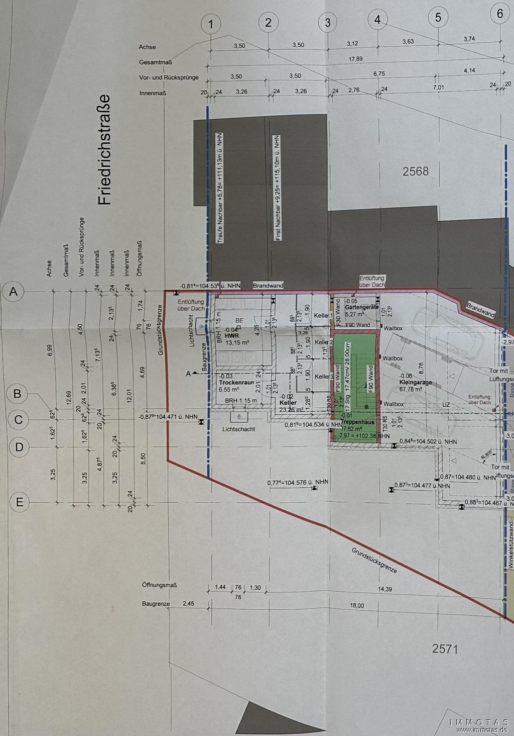 Projektierung - Grundriss KG