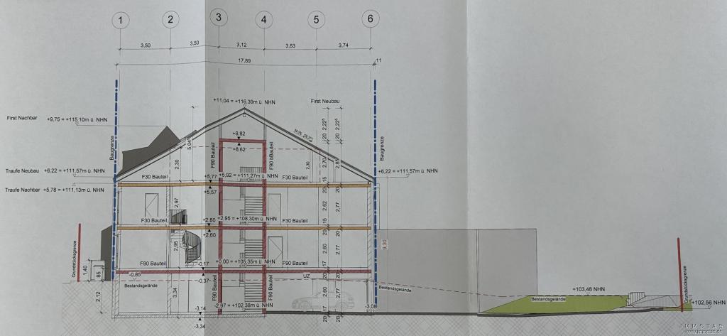 Projektierung - Schnitt