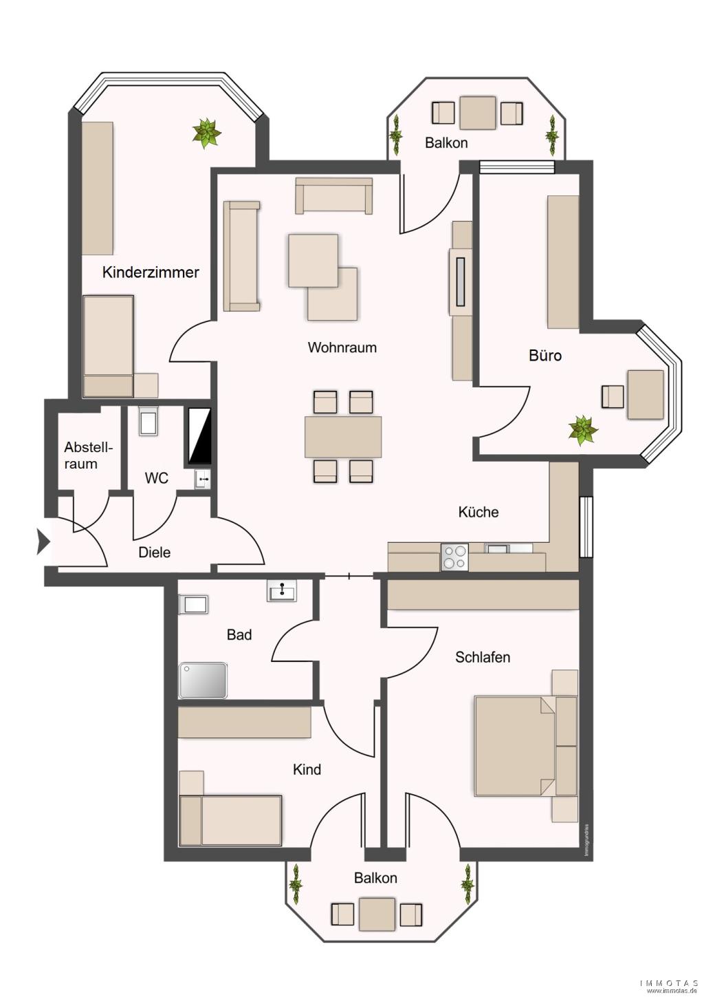 Grundriss Wohnung