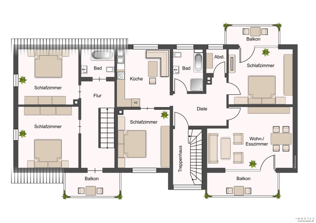 Grundriss Obergeschoss