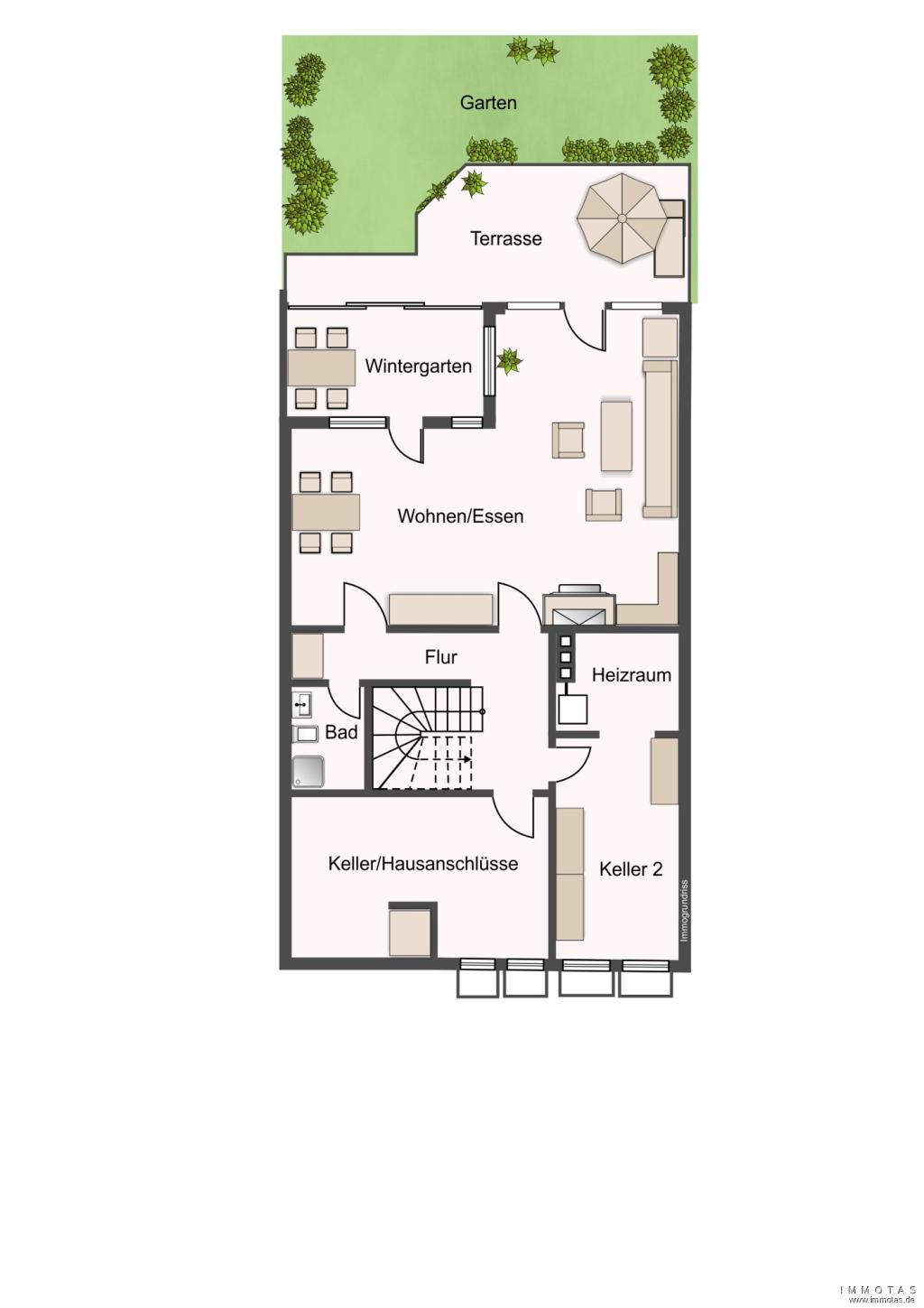 Grundriss Untergeschoss