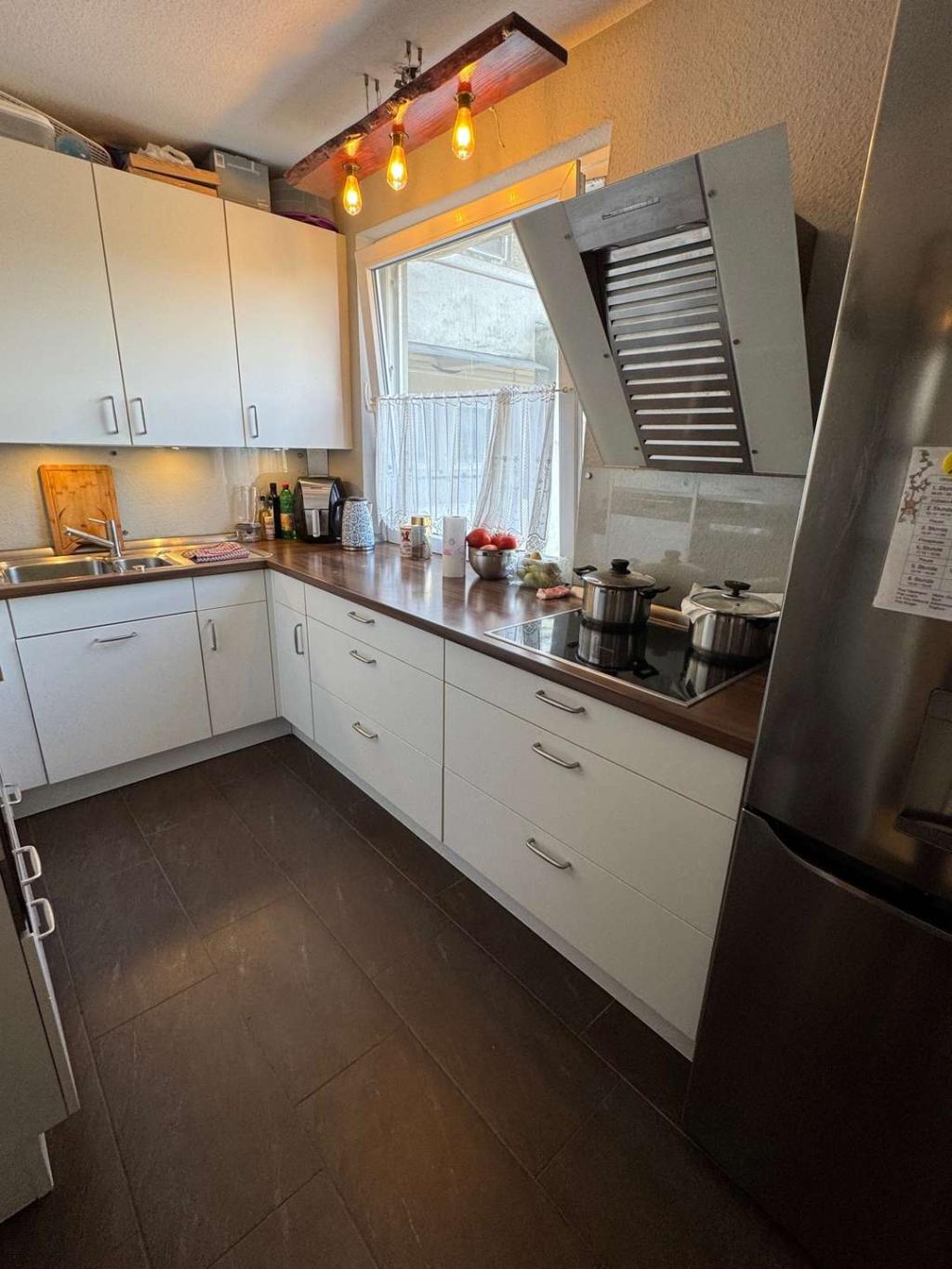 Küche mit Fußbodenheizung