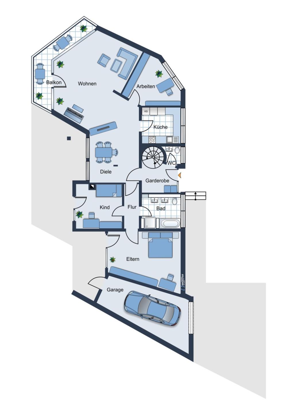 Grundriss Erdgeschoss