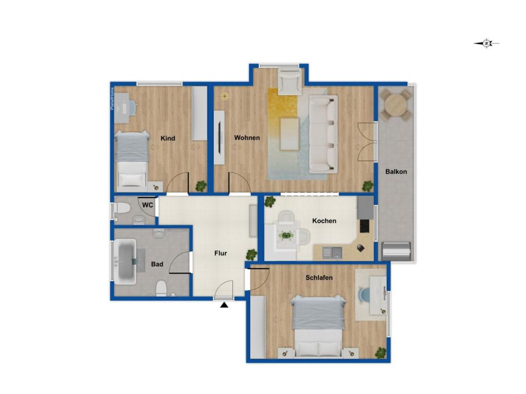 Grundriss 1. Obergeschoss