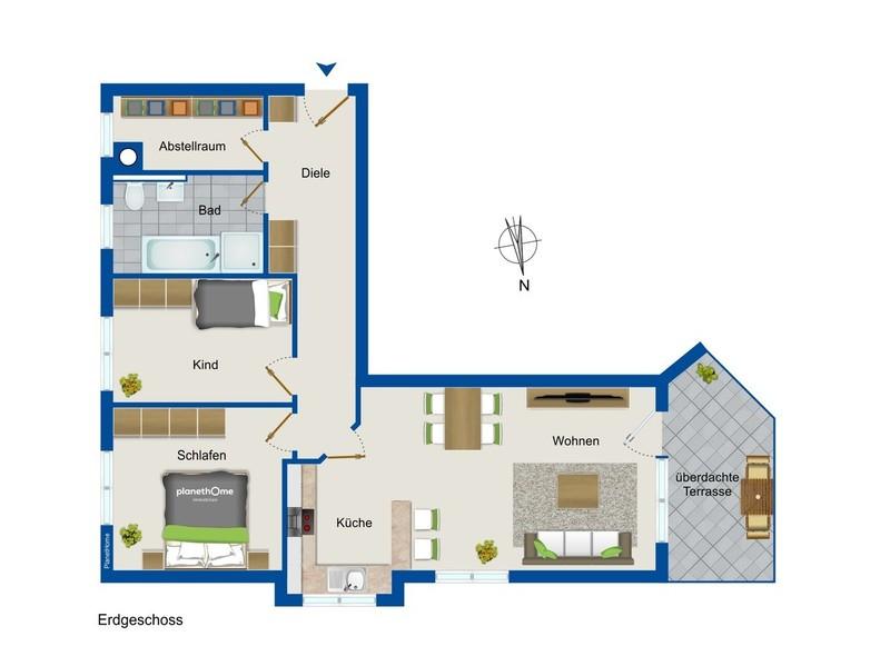 Grundriss Wohnung