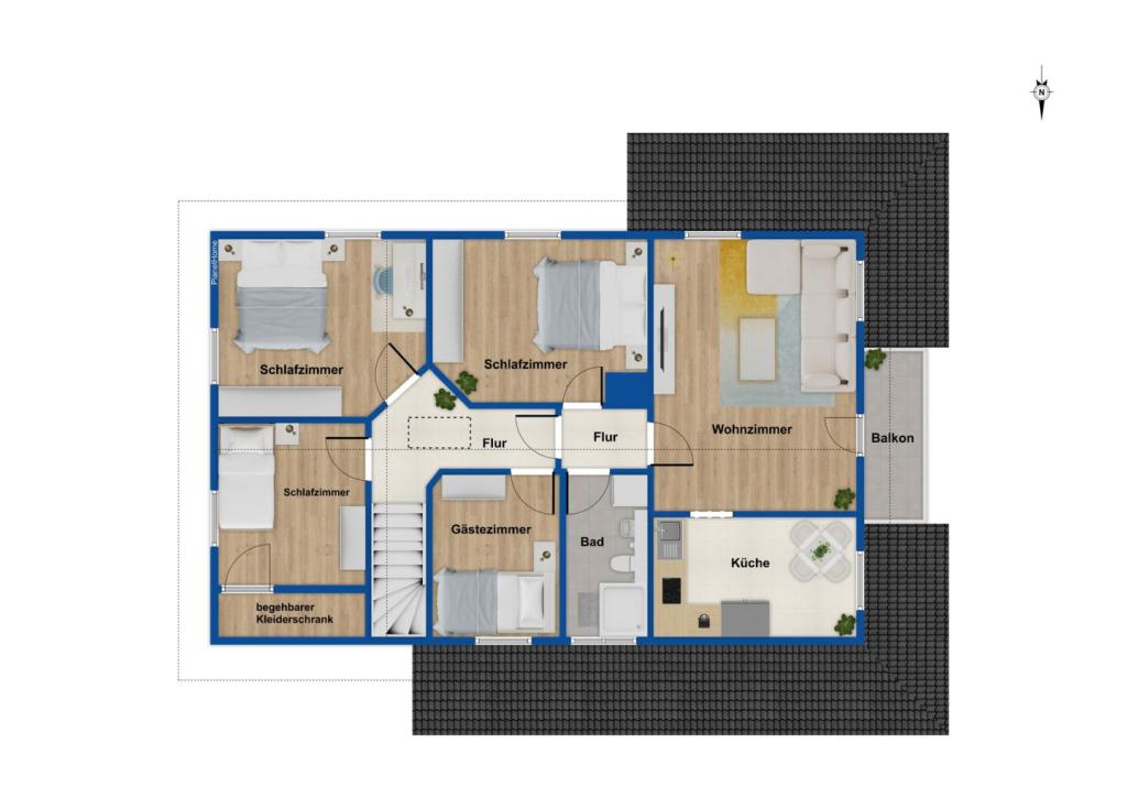 Grundriss Obergeschoss