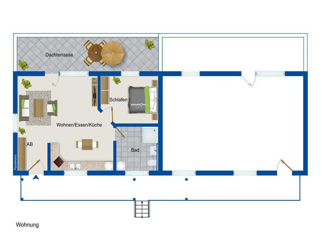 Grundriss Wohnung 5 im OG