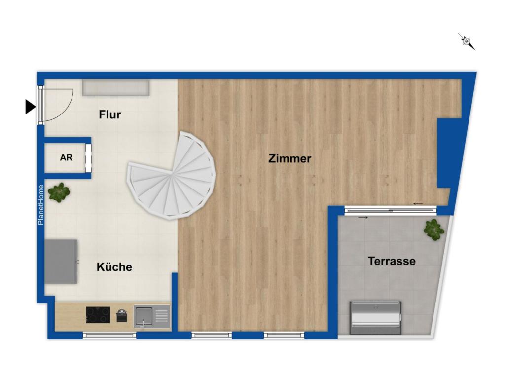 Grundriss Wohnung Obergeschoss
