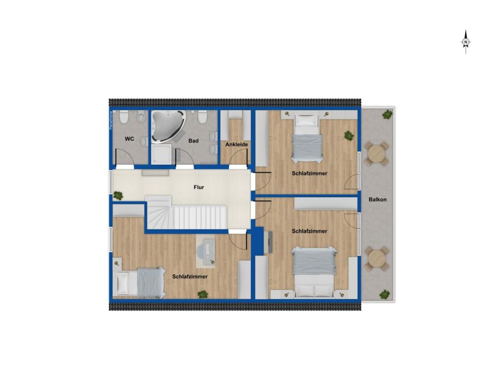 Grundriss Obergeschoss