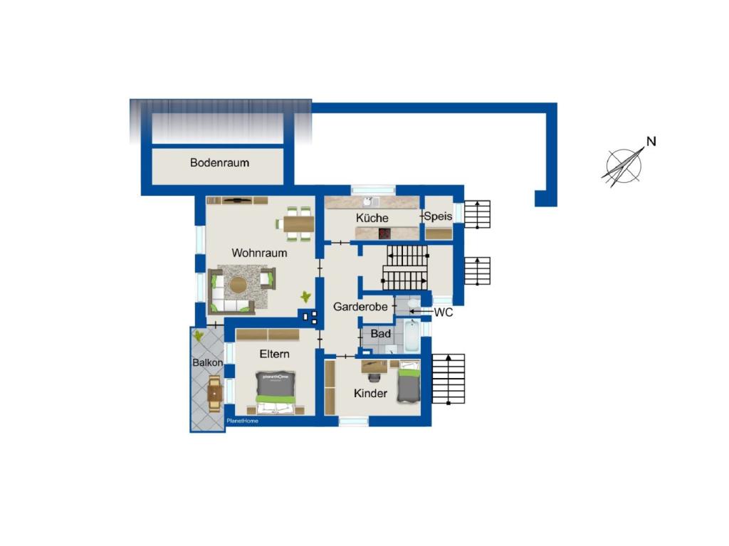 Grundriss Obergeschoss