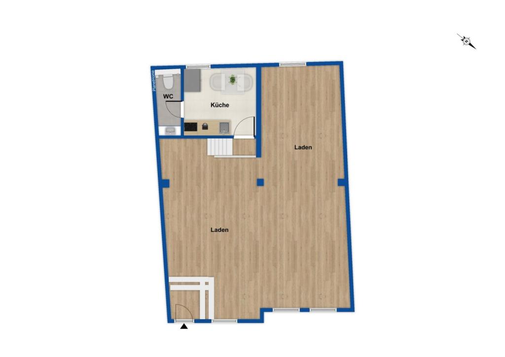 Grundriss Laden
