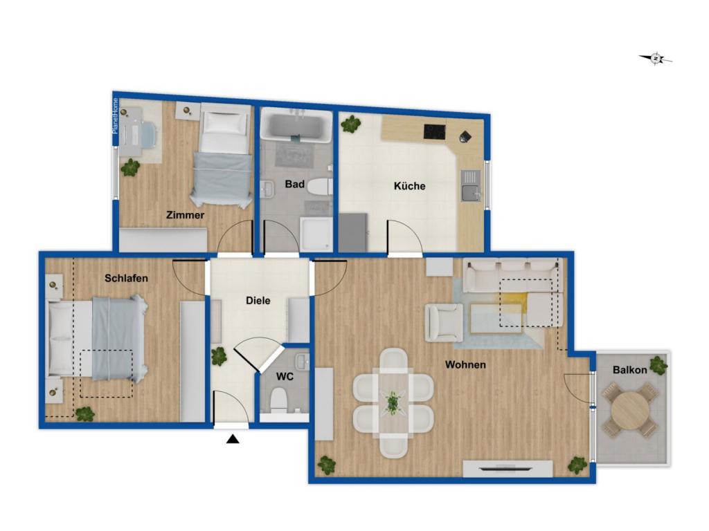 Grundriss Wohnung