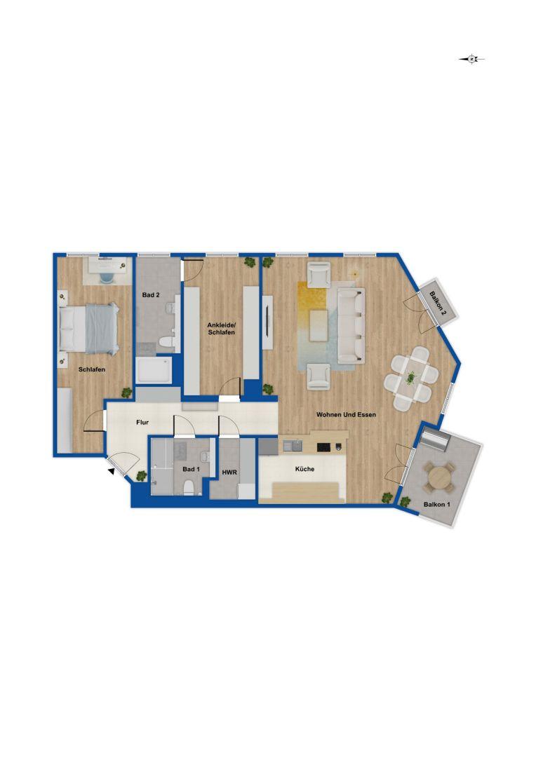 Grundriss 2. Obergeschoss
