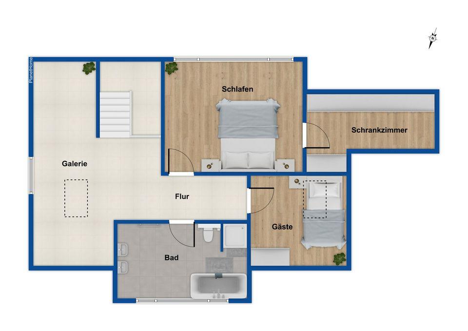 Grundriss Neubau Obergeschoss