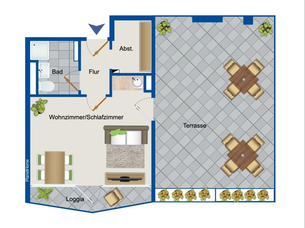 Grundriss Wohnung