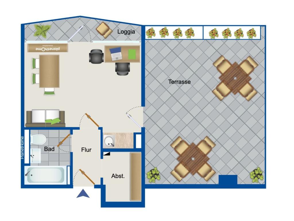 Grundriss Wohnung