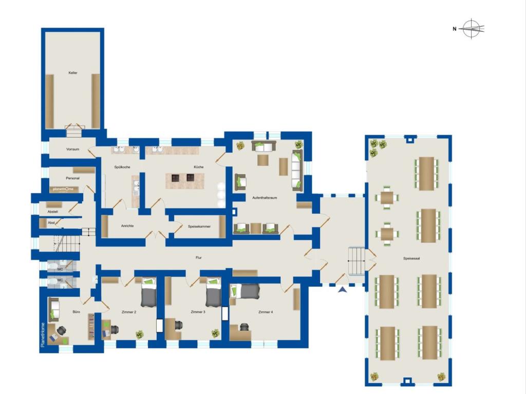 Grundriss Tiefparterre