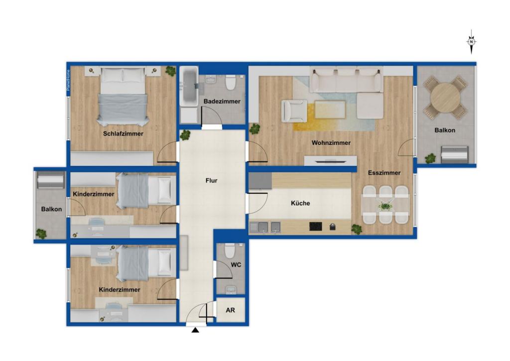 Grundriss 1. Obergeschoss