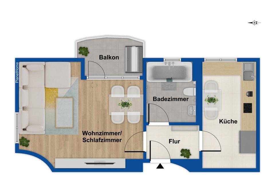 Grundriss Wohnung