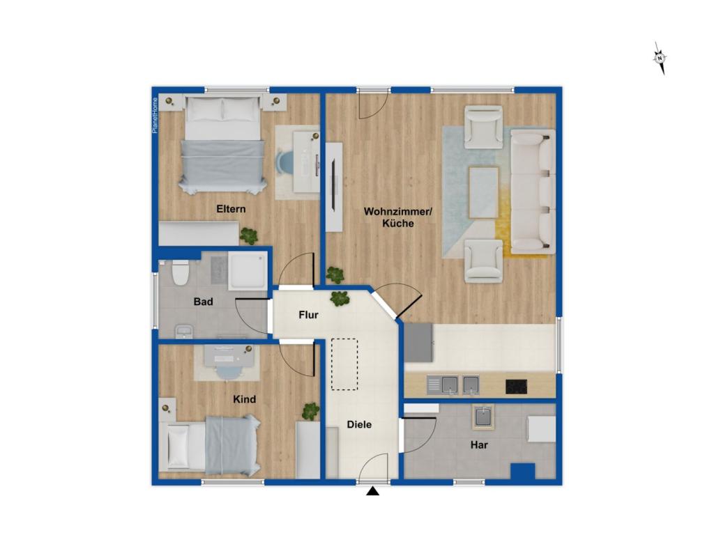 Grundriss Bungalow