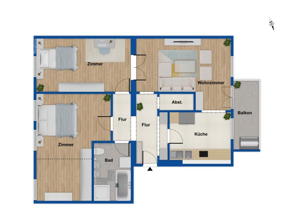 Grundriss - Wohnung