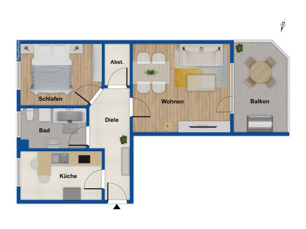 Grundriss Wohnung