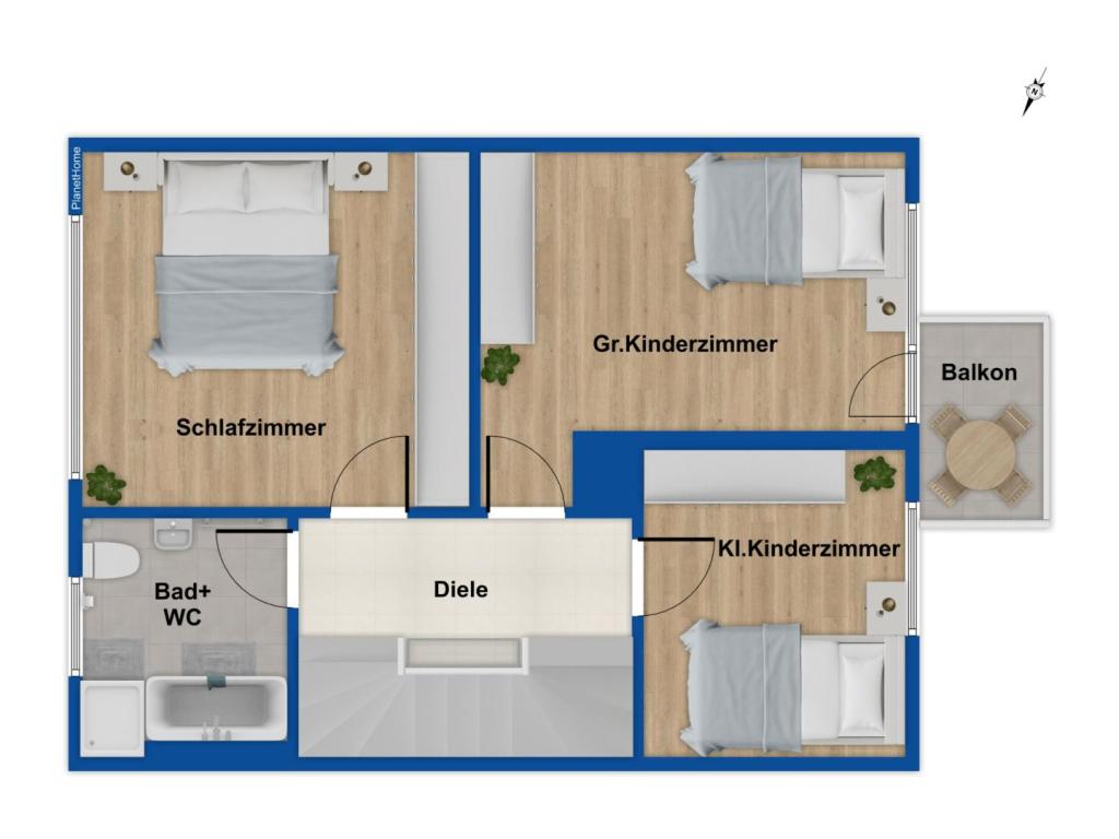 Grundriss Obergeschoss