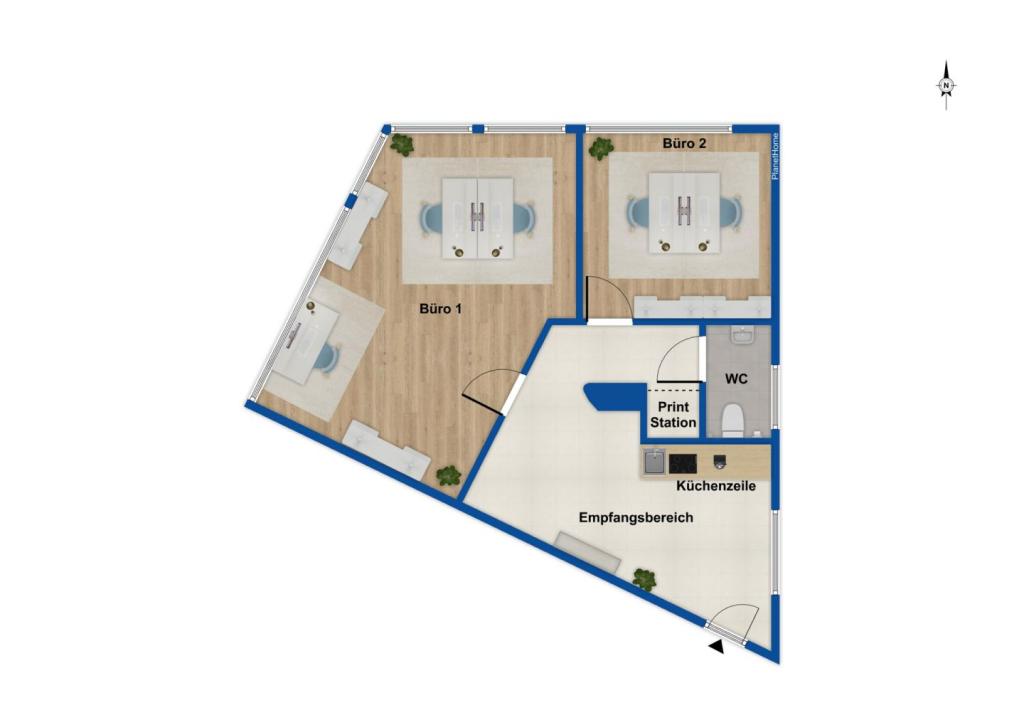 Grundriss Gewerbeeinheit