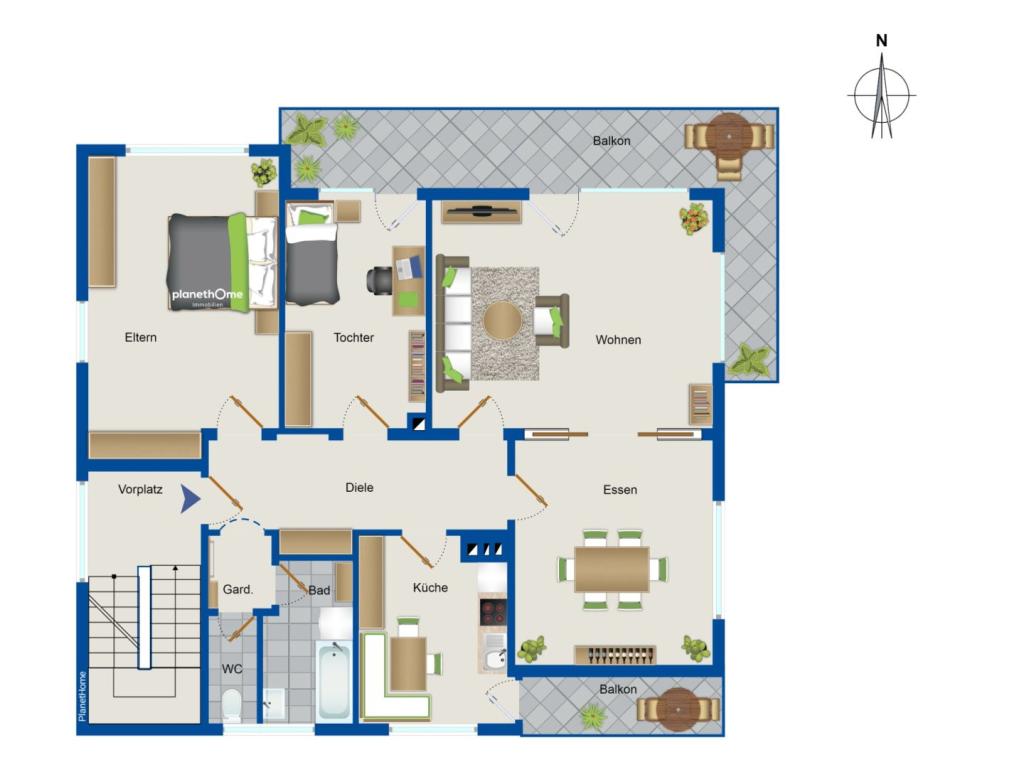 Grundriss - 1. Obergeschoss