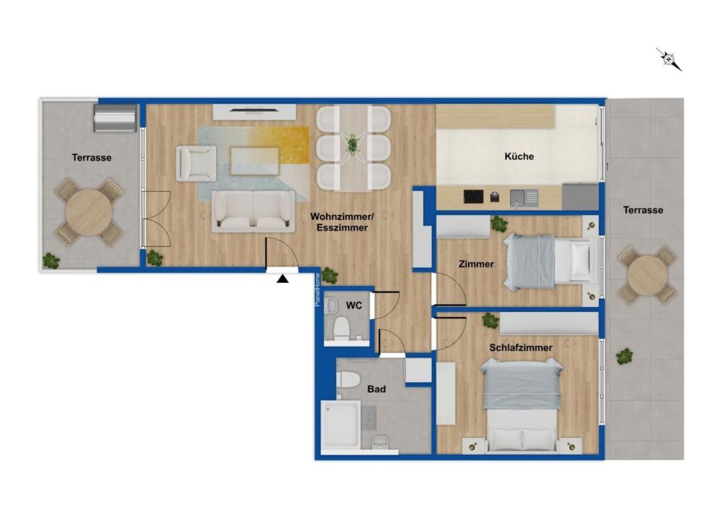 Grundriss Erdgeschosswohnung