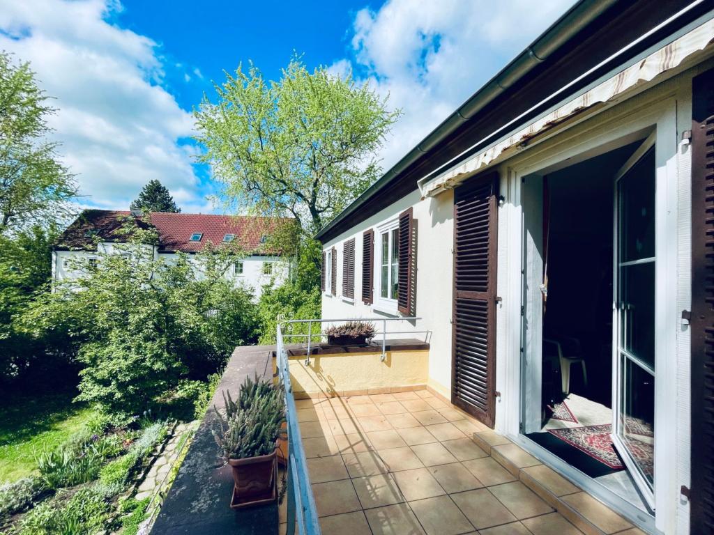 Blick vom Balkon