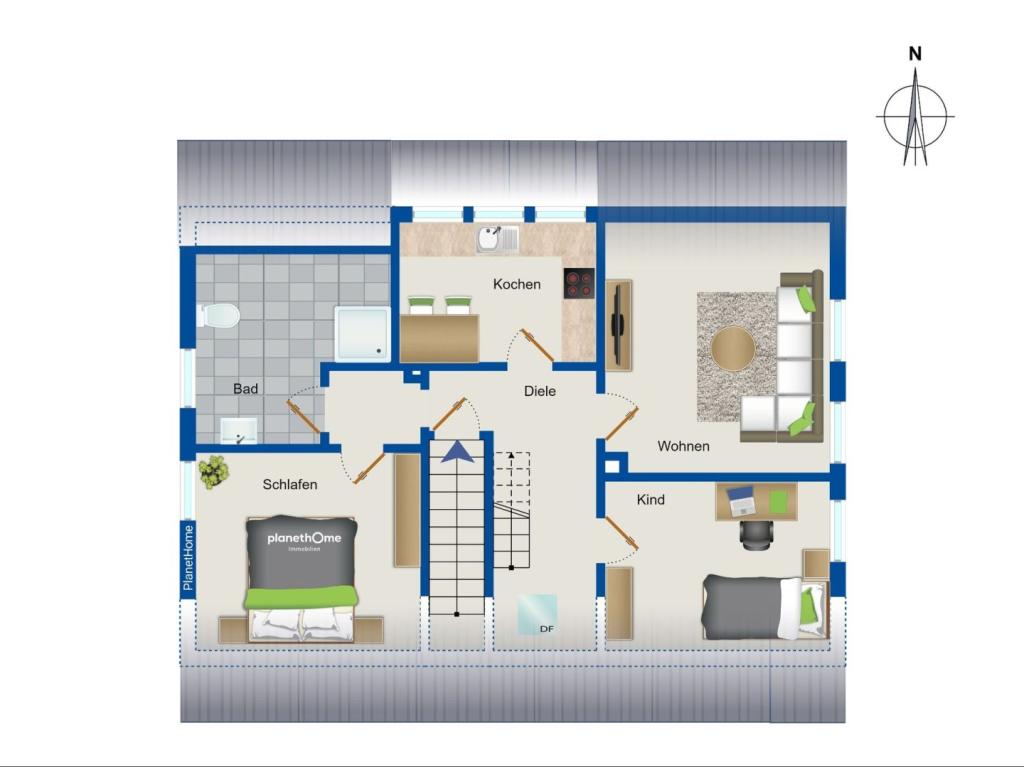 Grundriss Obergeschoss