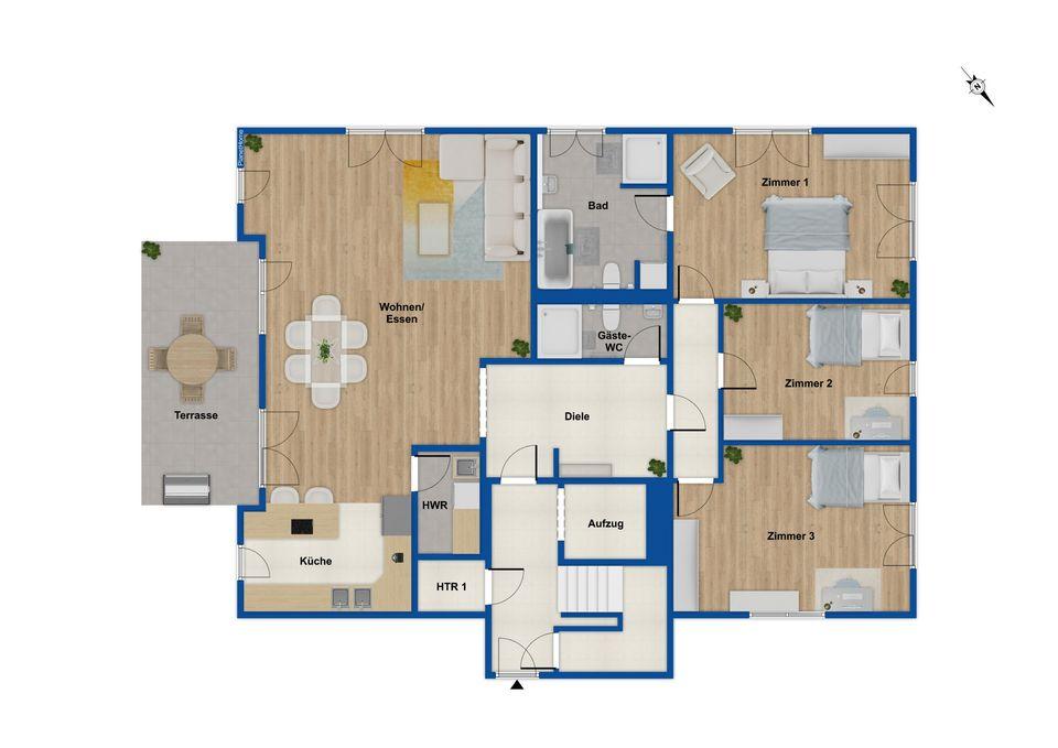 Grundriss Wohnung