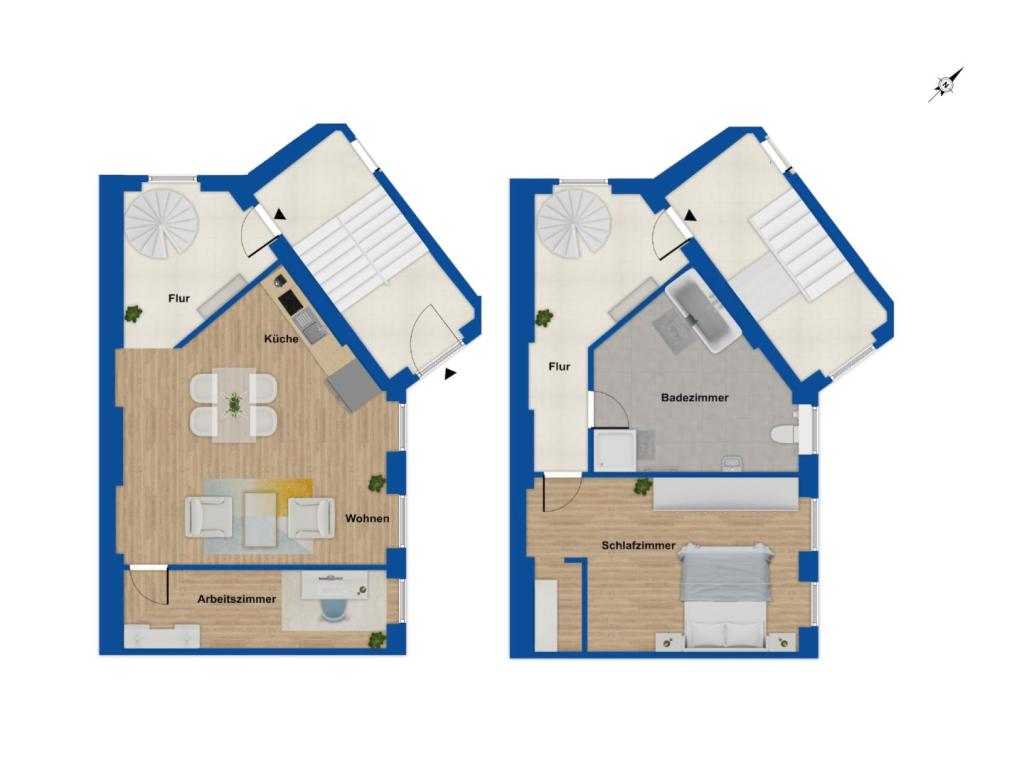 Grundriss - Maisonette